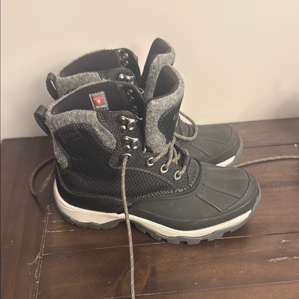 L.L. Bean Black and Gray Strom Chaser boots